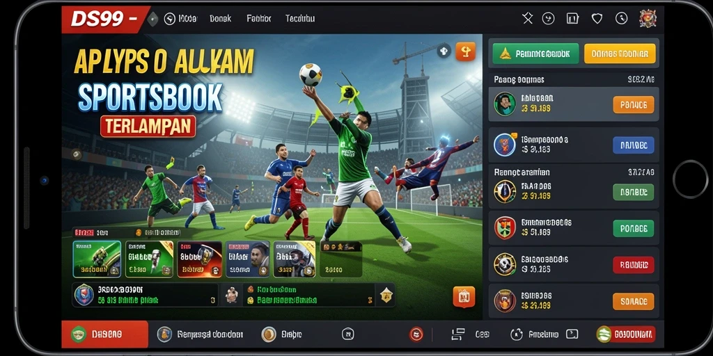 Tampilan utama DS99 dengan fitur taruhan olahraga yang menarik.