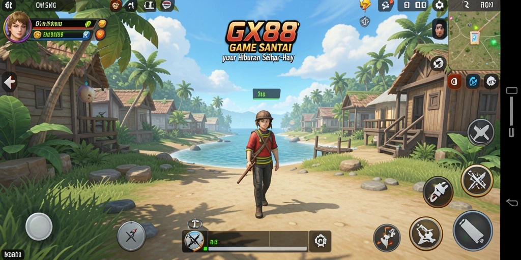 Gameplay seru GX88 dengan tantangan menarik dan grafis warna-warni.
