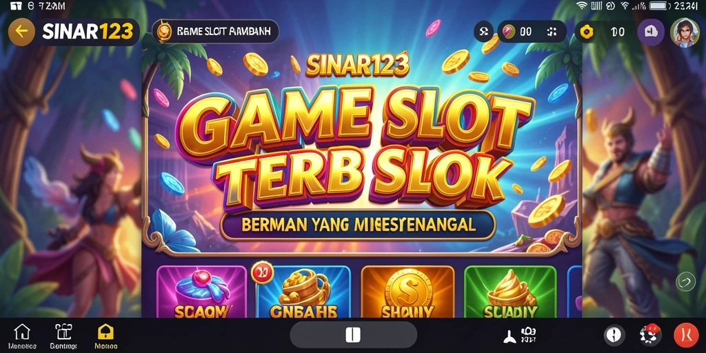 Tampilan permainan slot yang menawan dan menghibur di SINAR123.