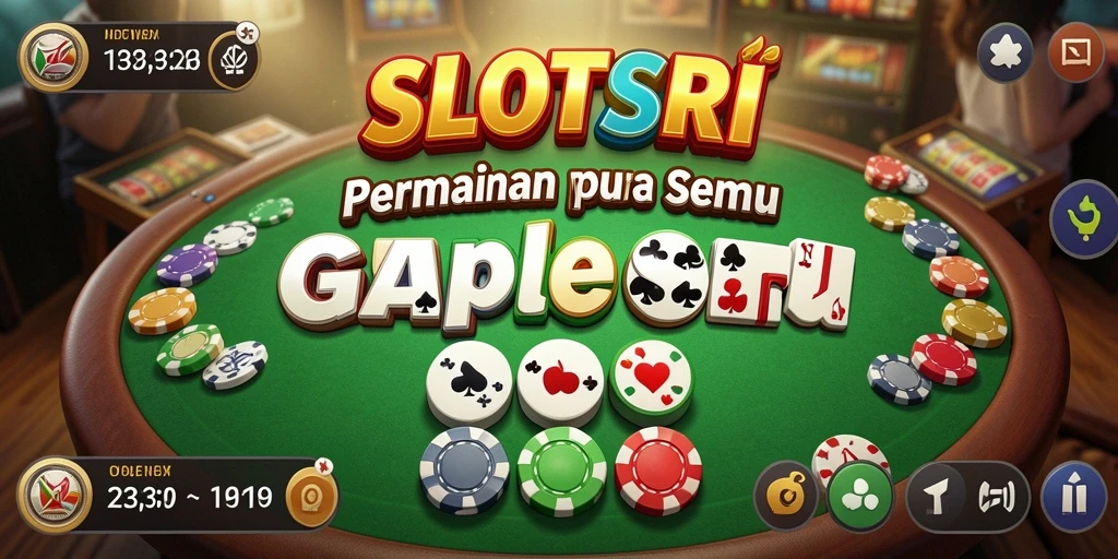 Tampilan menarik saat bermain Gaple di SLOTSRI.