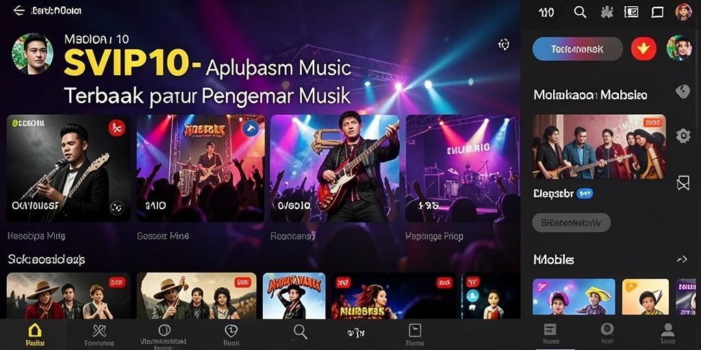 Tampilan menarik dari gameplay musik di SVIP10.
