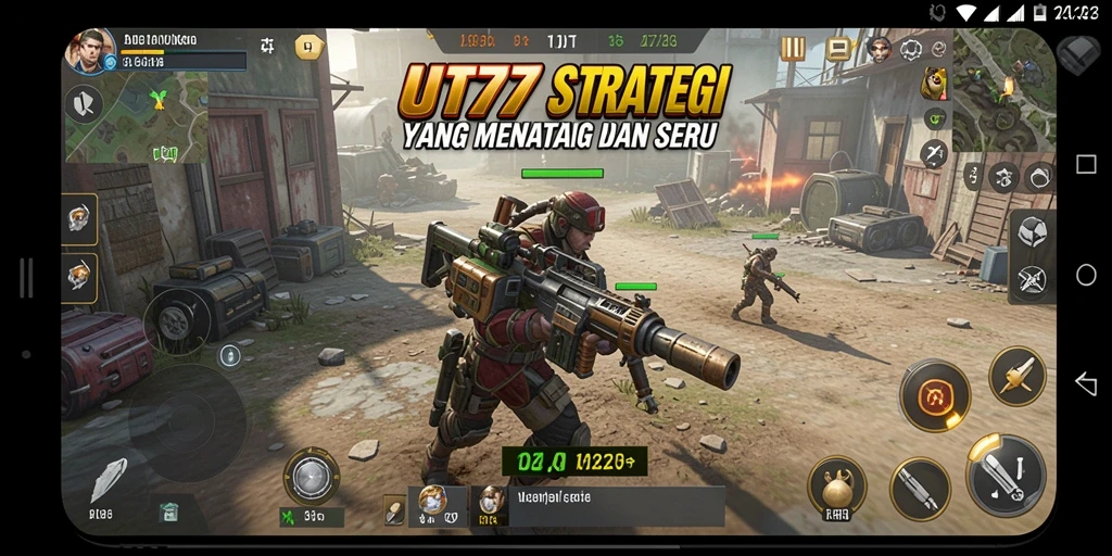 Tampilan gameplay UT77 yang menegangkan dan strategi menarik.
